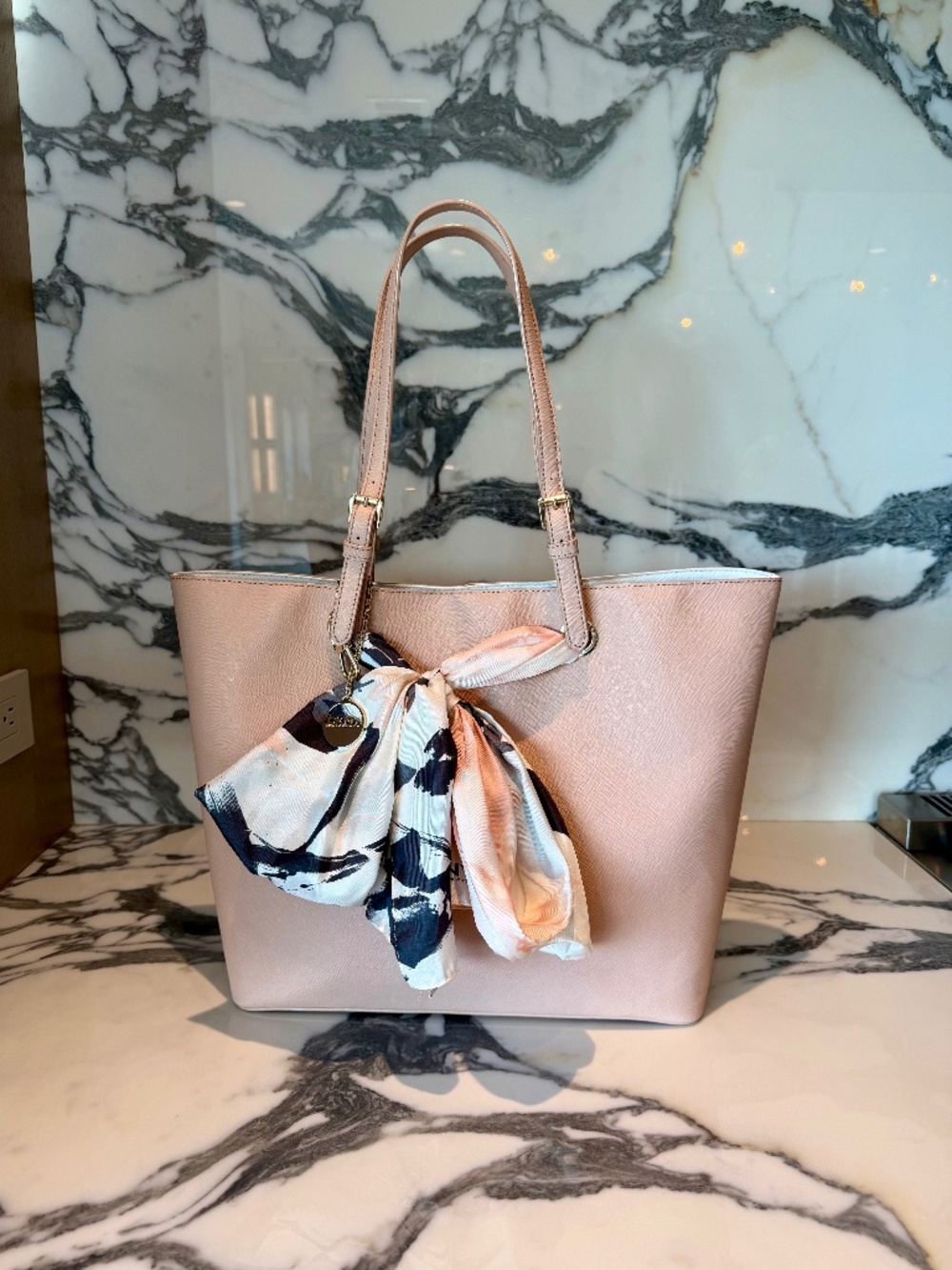 DKNY Tote w/ Bow Detail